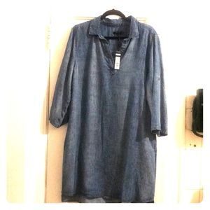 Max Jeans blue jean shirt dress
